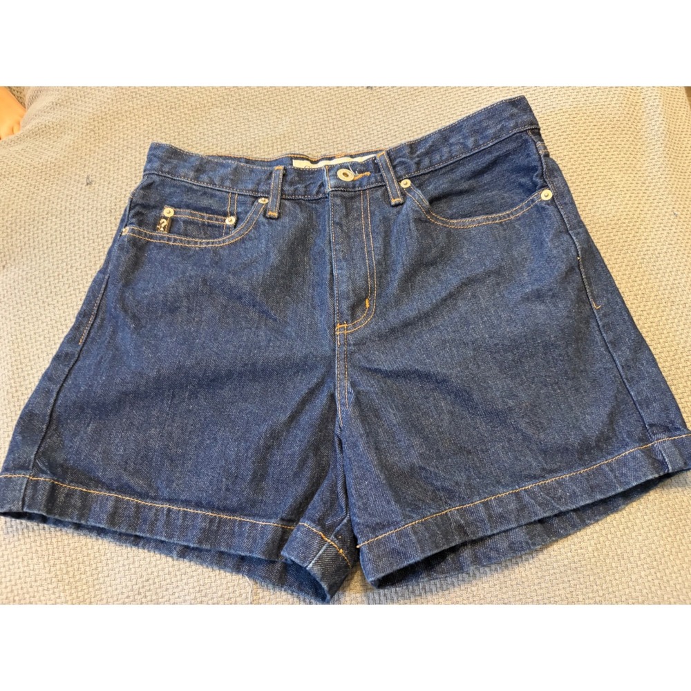 Vintage Guess Denim Shorts Y2K 90s High Waisted Dark Wash Indigo AST942 Size 30